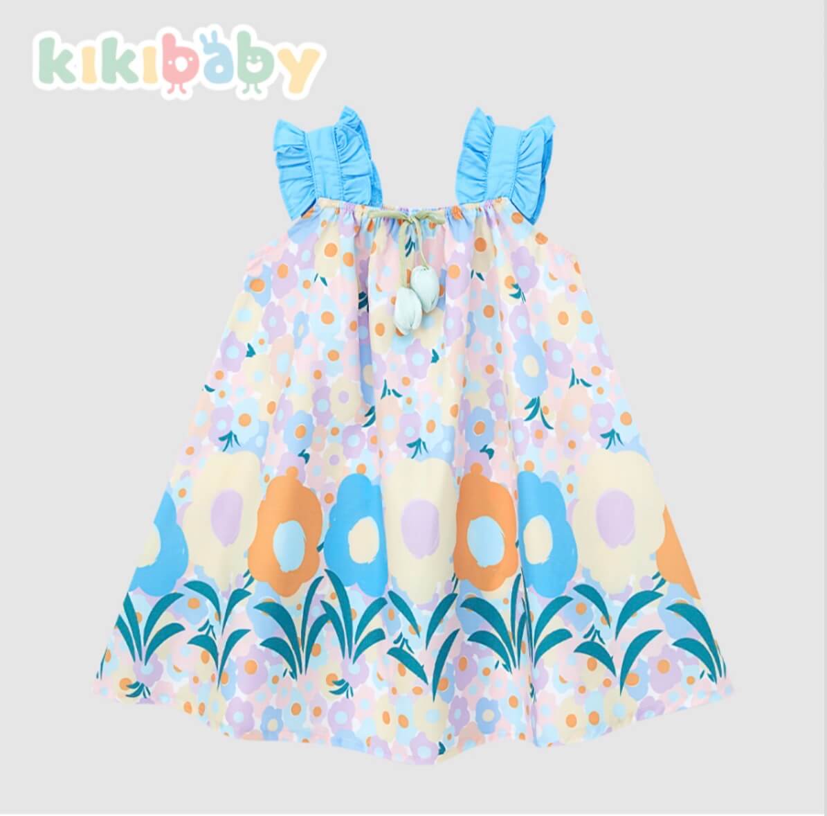 Blue & Purple Tulip Dress