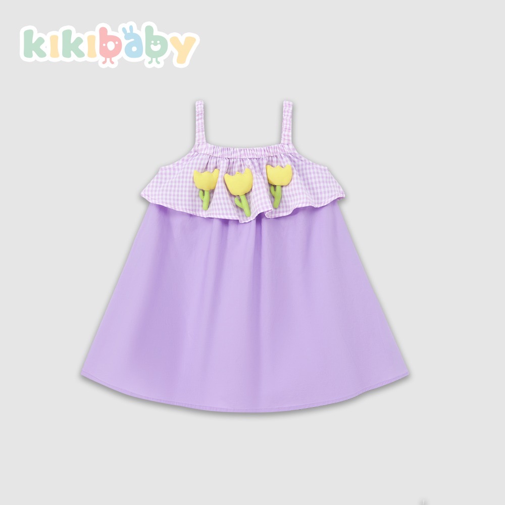 Purple Tulip Cotton Dress