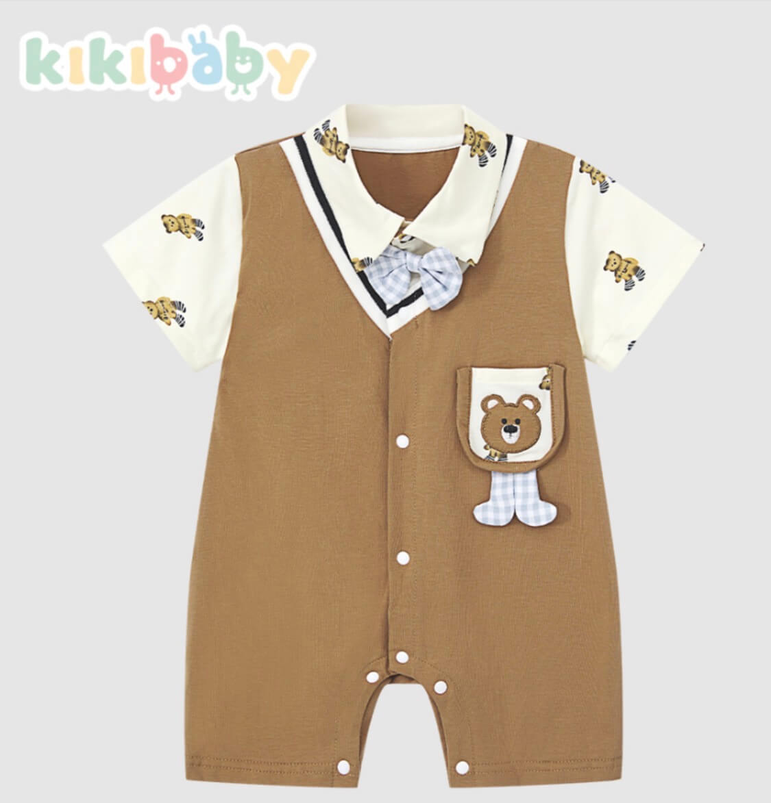 Teddy Bear Vest Baby Romper