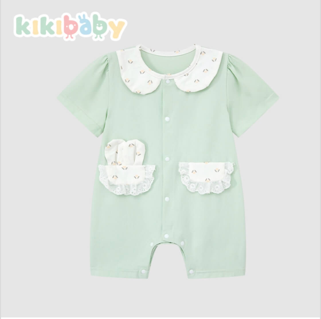 Bunny Pocket Baby Romper